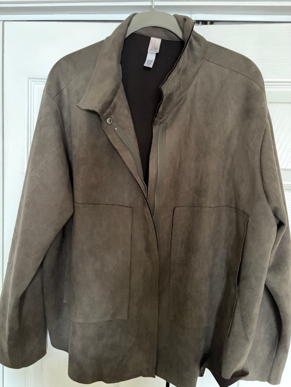 MarlaWynne Taupe Suede Jacket